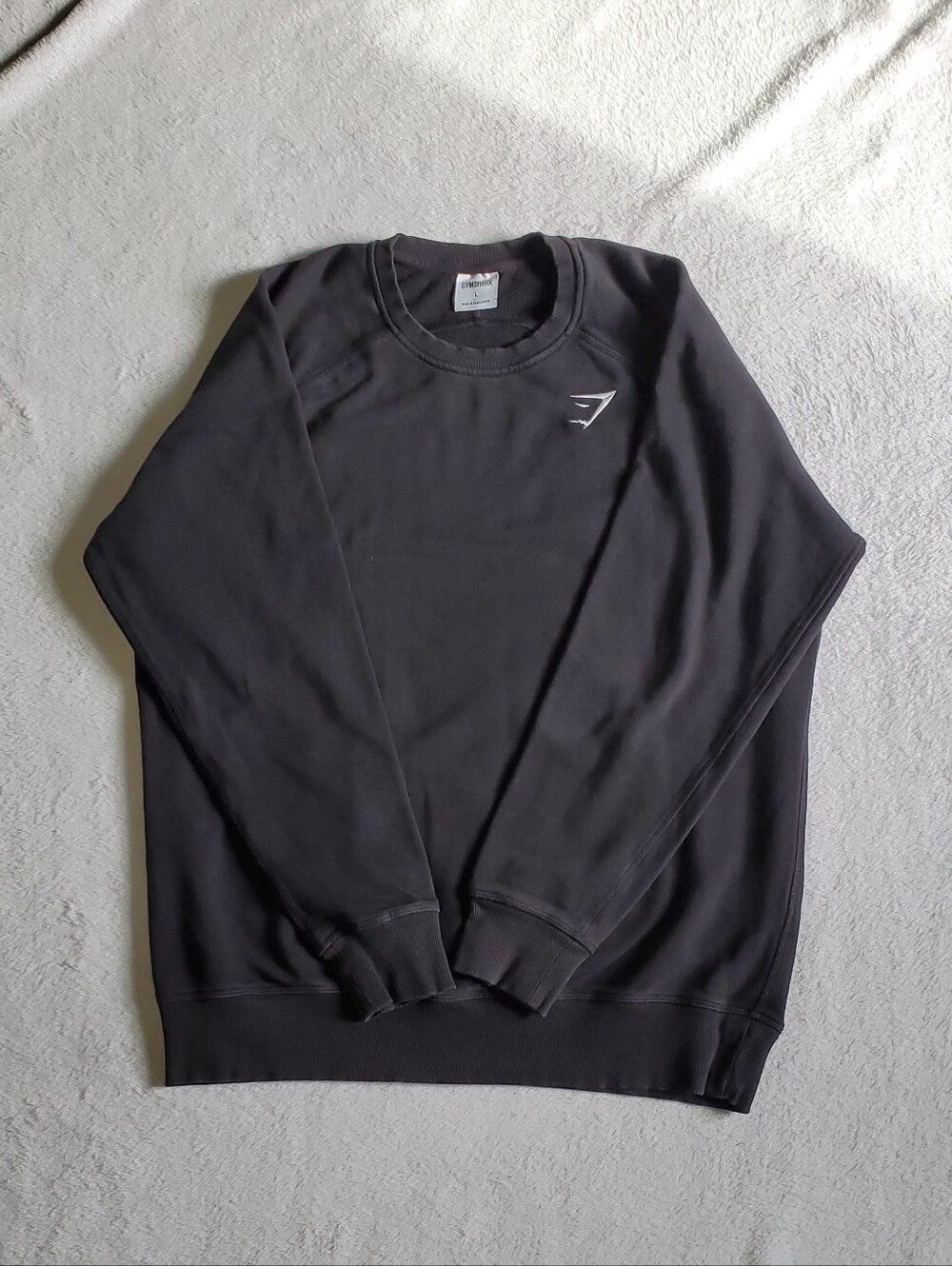 Gymshark Black Crewneck Sweatshirt with Small Logo